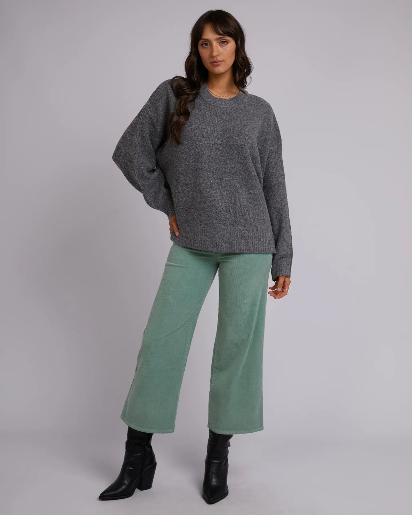 Charcoal knit jumper for women from All About Eve
