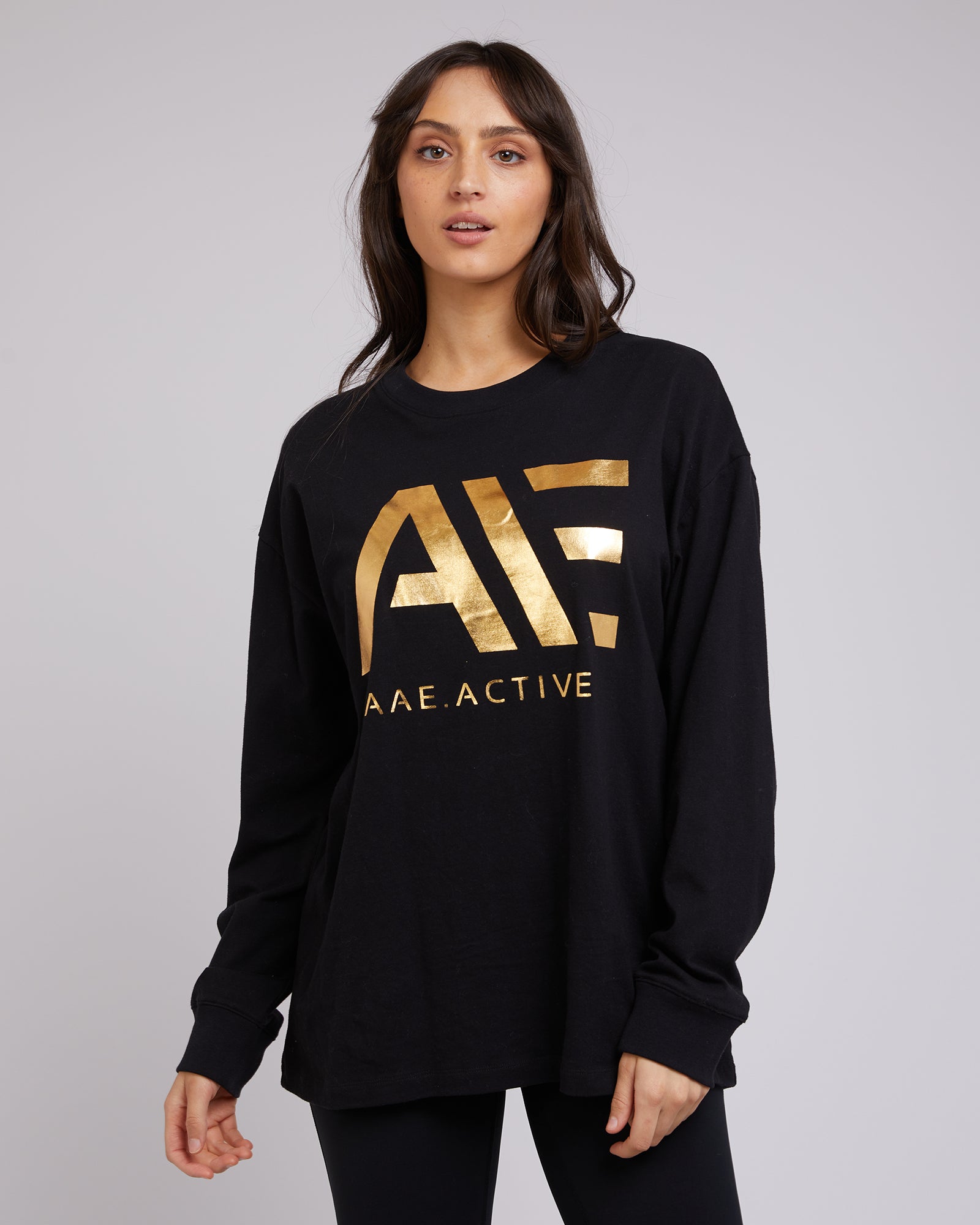 black long sleeve tee from all about eve New Zealand
