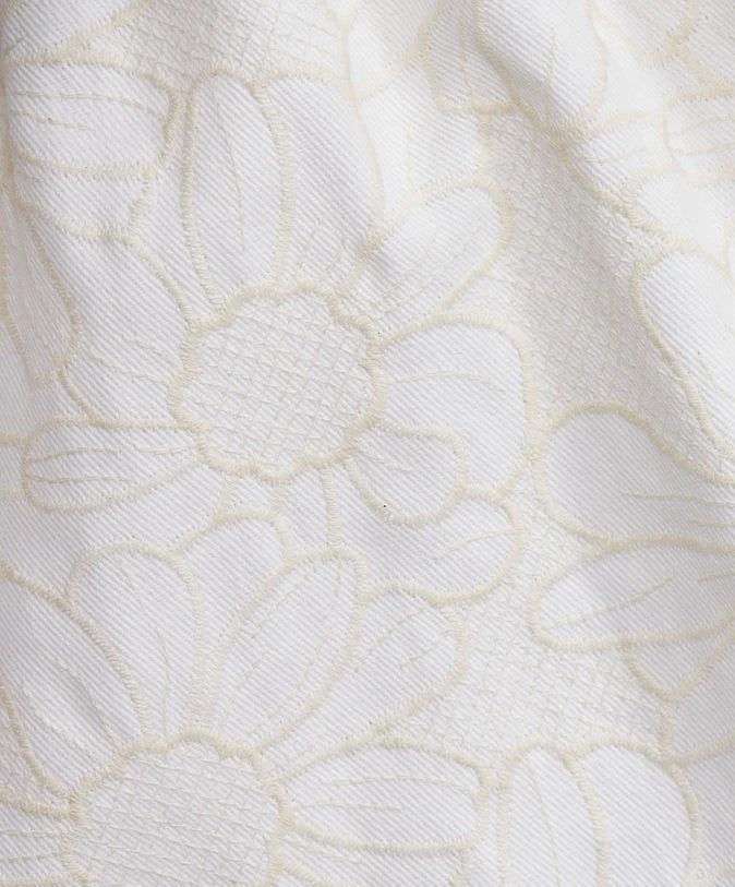 daisy dress, cream. and cotton