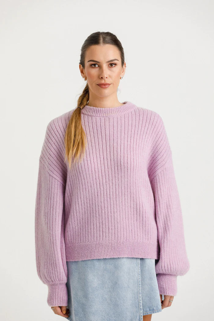 Lilac knit jumper new zealand