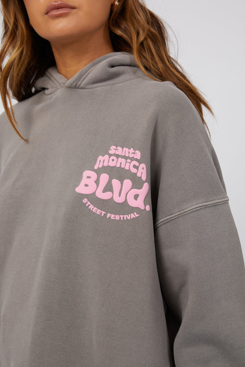 This women's grey hoodie from All About Eve is an oversized fit