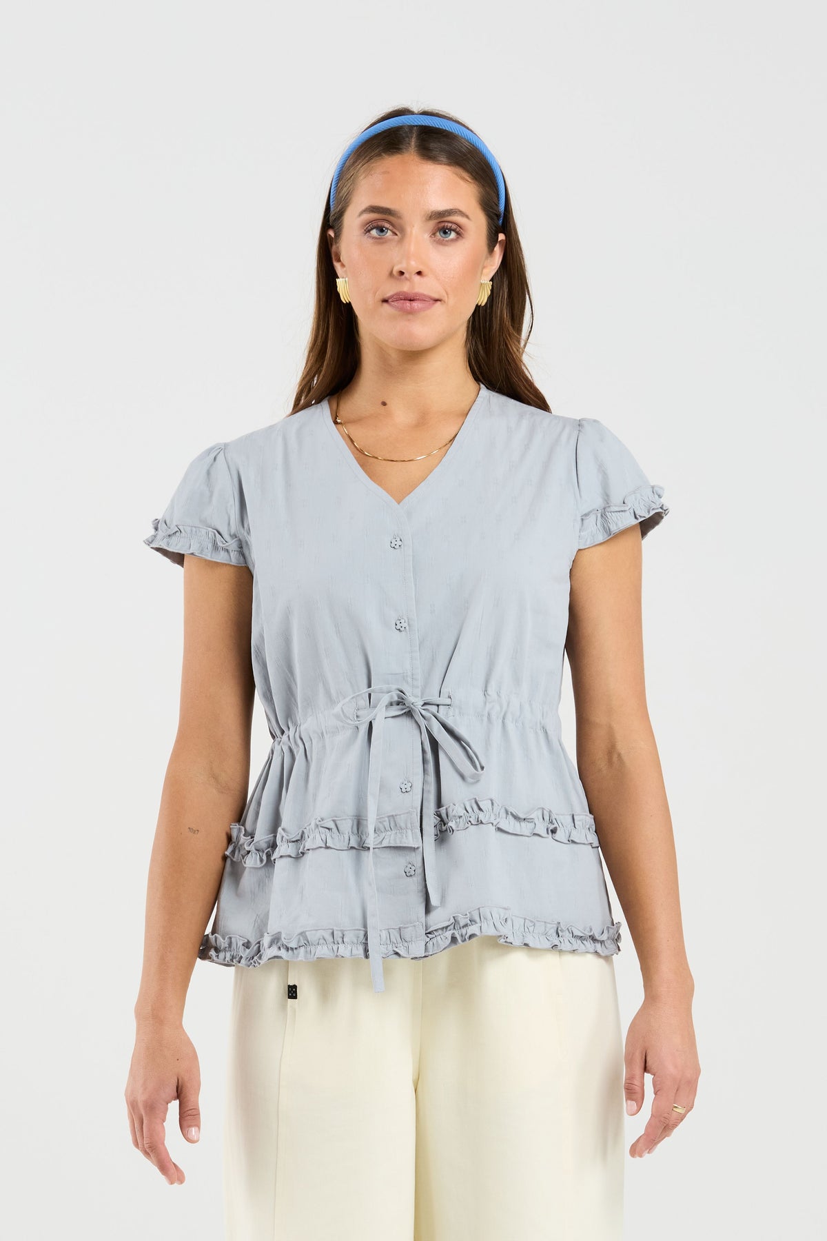 Gabby Top - Stonewash