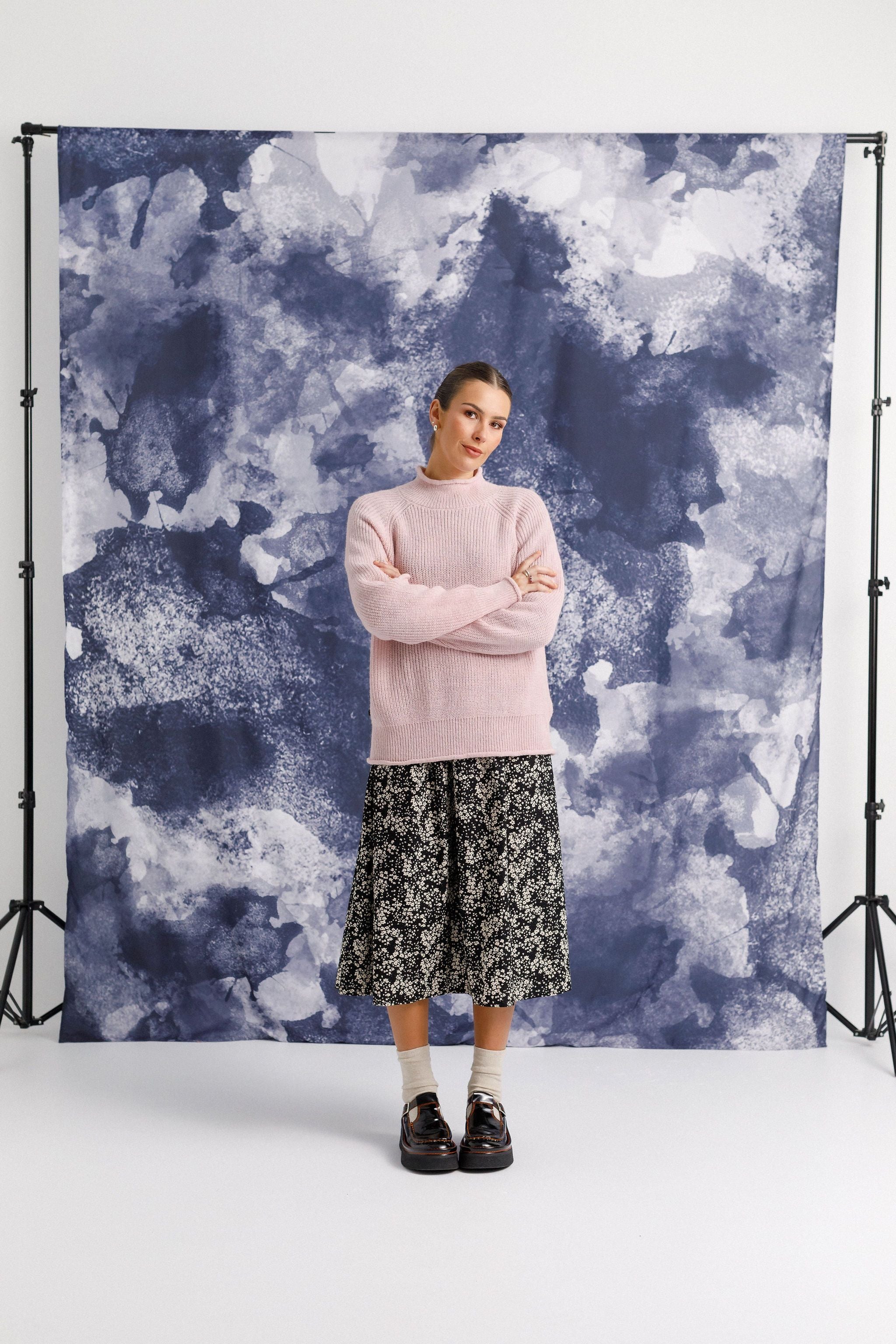 Alpaca and wool blend knit