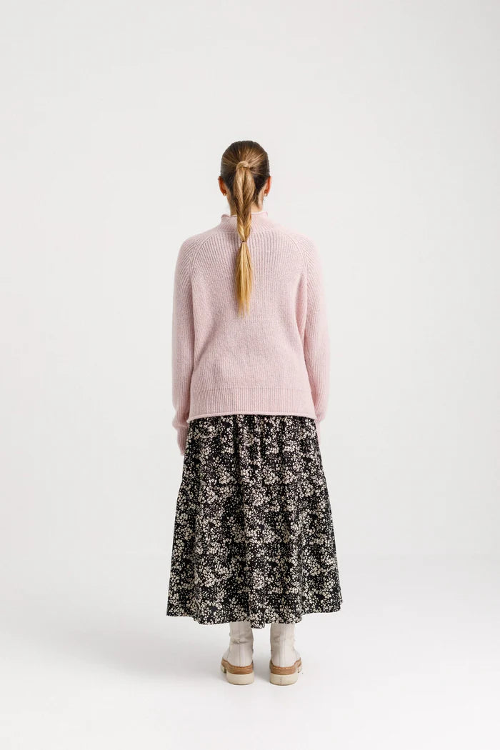 Womans pink Jumper in a relaxed fit