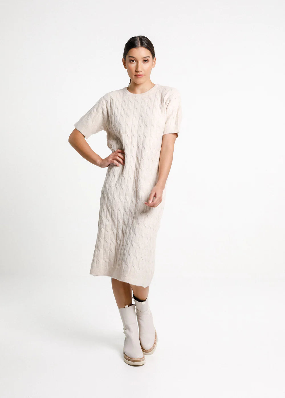 Thing Thing serena dress, midi length and wool blend