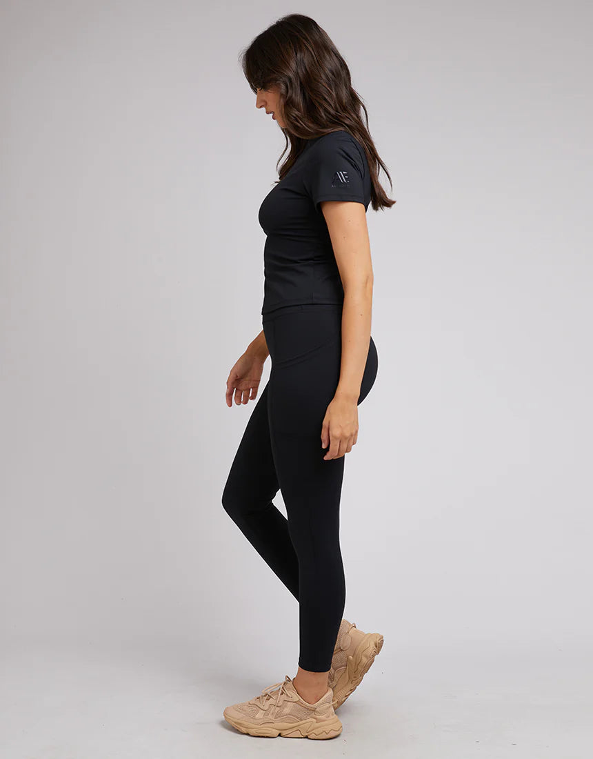 long length with pockets and high waist band