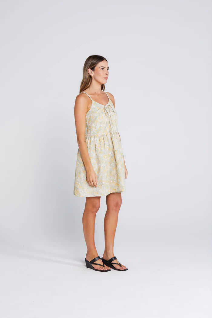 Ruched Bust, Tie at Front , Adjustable Straps, Side Zip,Pockets and cotton