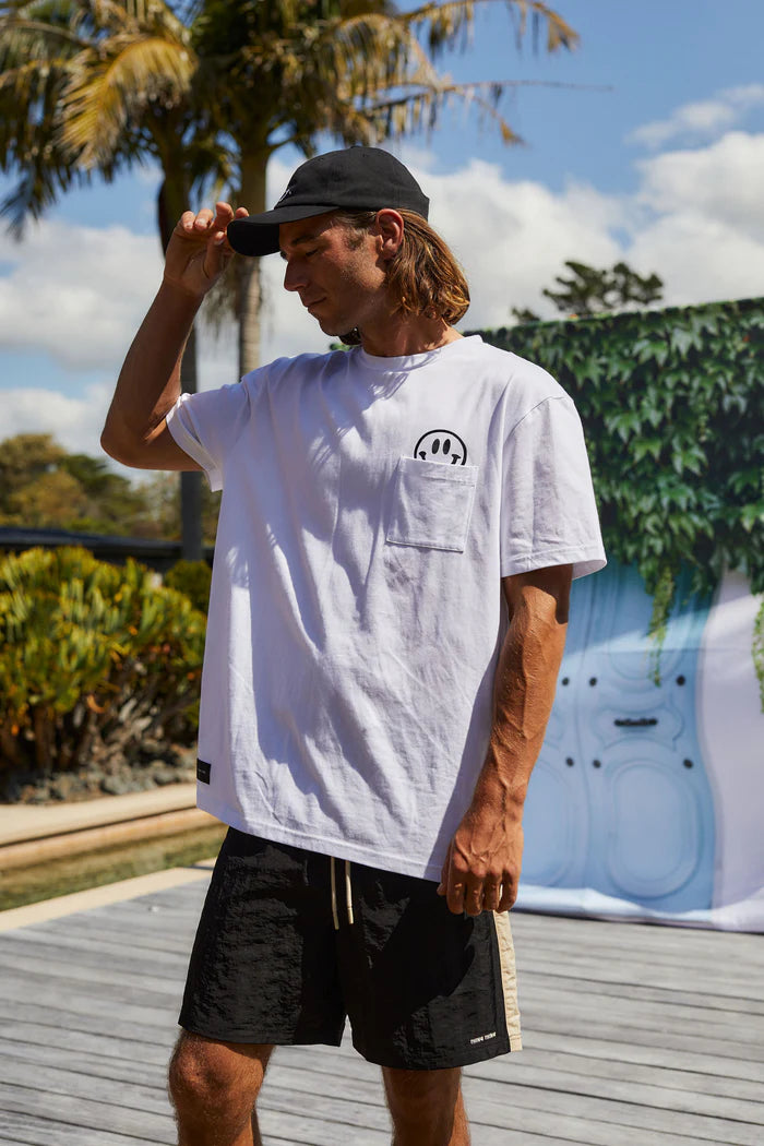 mens white cotton tee