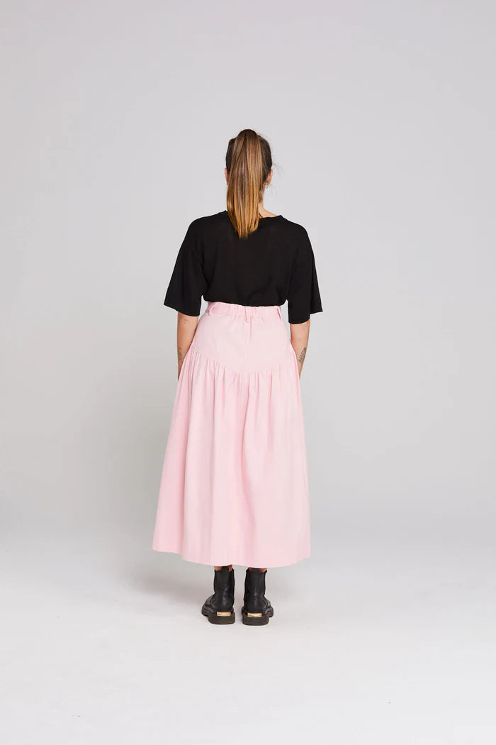 winter midi length skirt. pockets,zip fly and elasticated waist