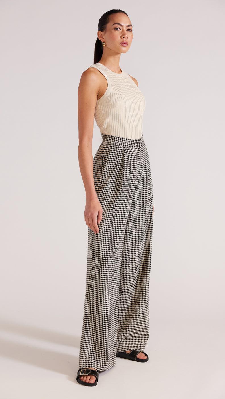 Staple The label basic tank with a fitted rib knit and a stylish racer neckline design.