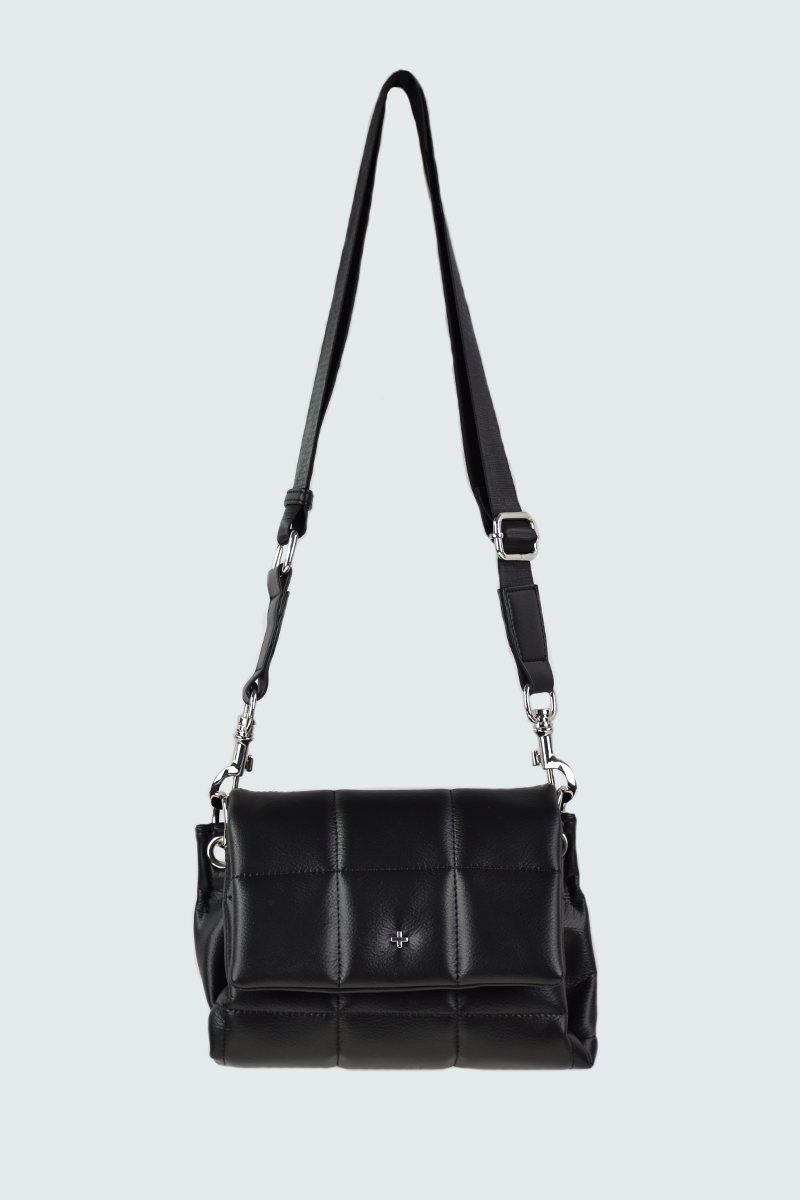 Crossbody bag, quilted black from Peta & Jain