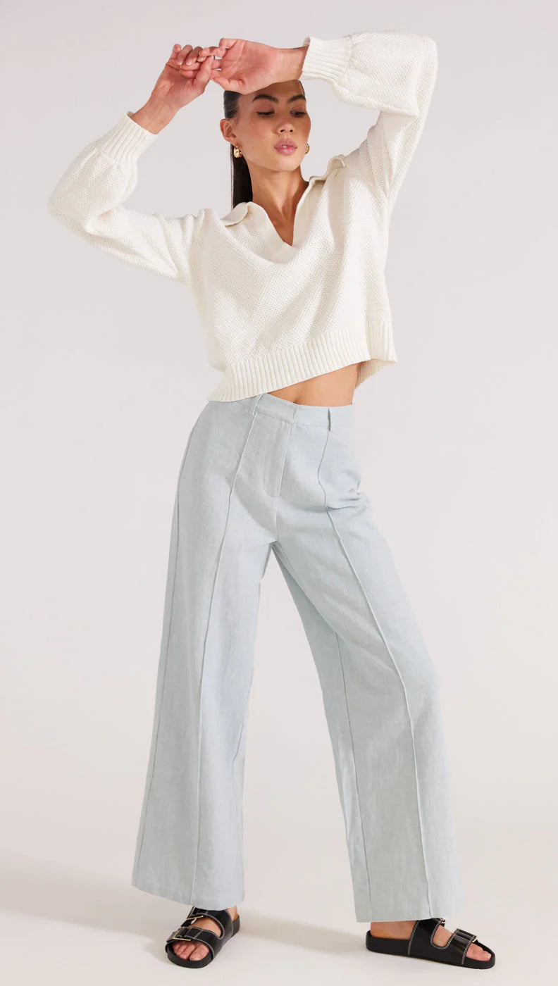 Staple The Label wide leg pants with seems