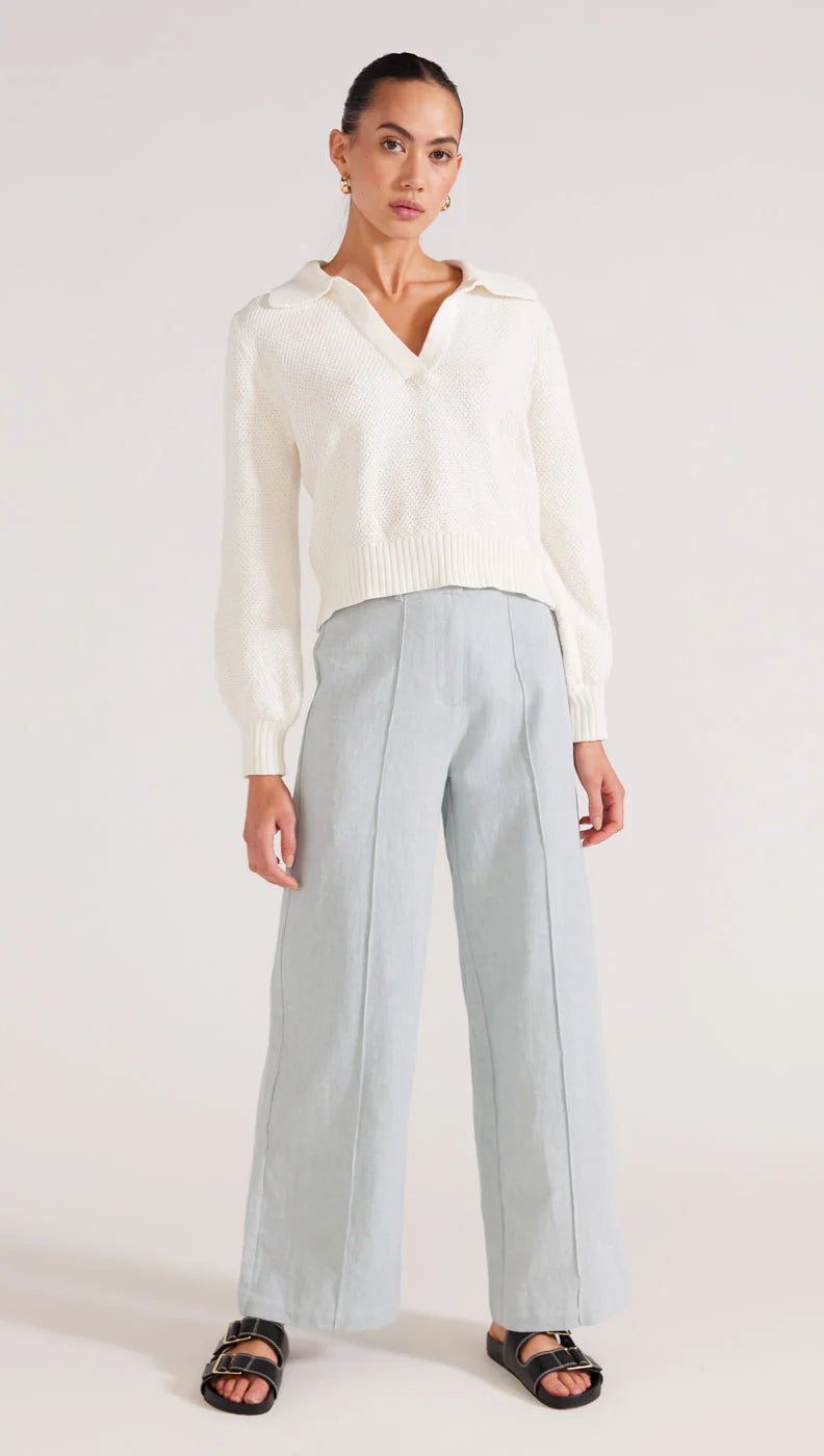 Staple The Label wide leg pants with seems