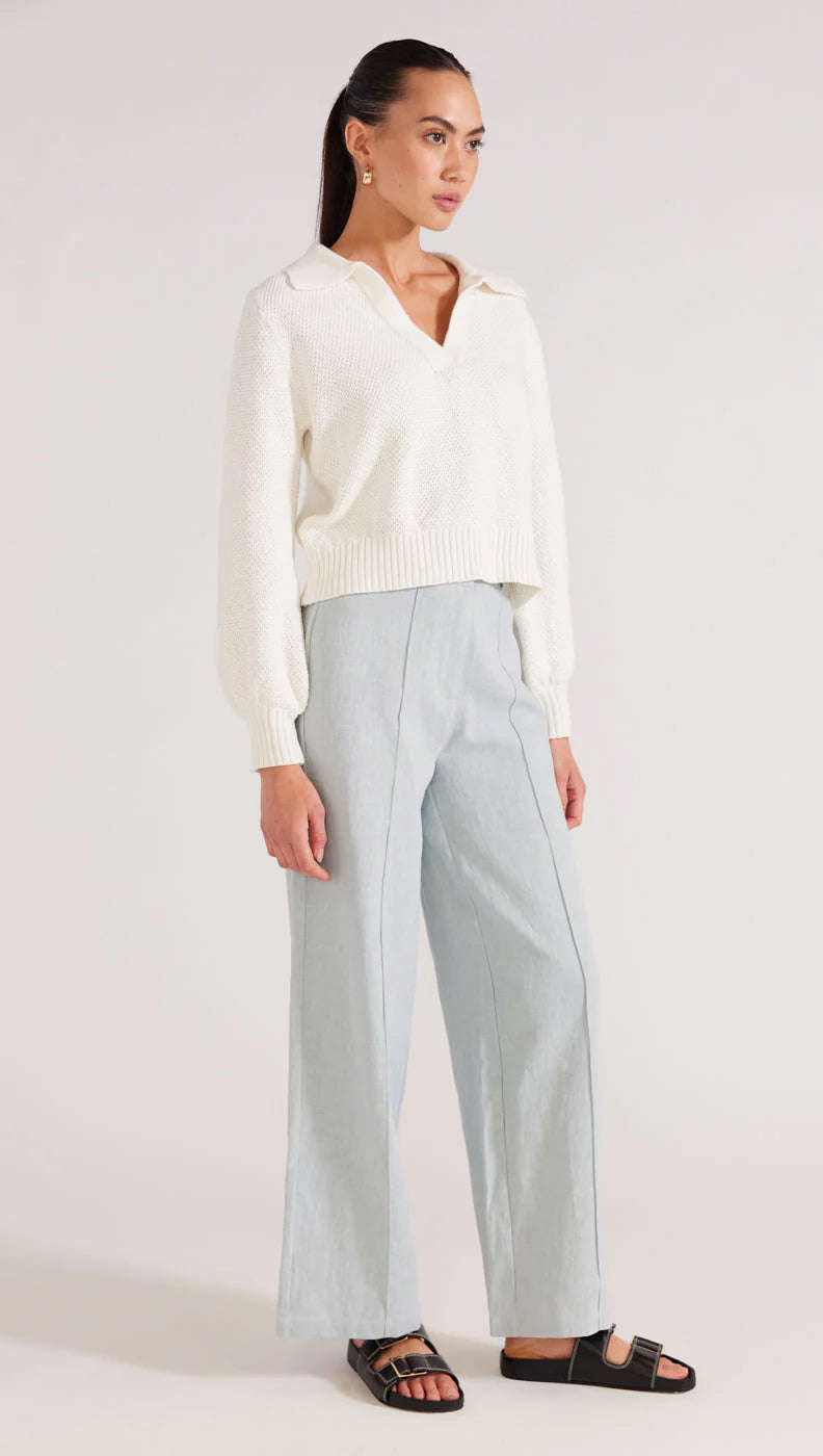 Staple The Label wide leg pants with seems