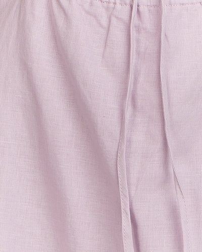 Healey dress with puff sleeve midi dress, sweetheart neckline; tie details with keyhole cut-outs