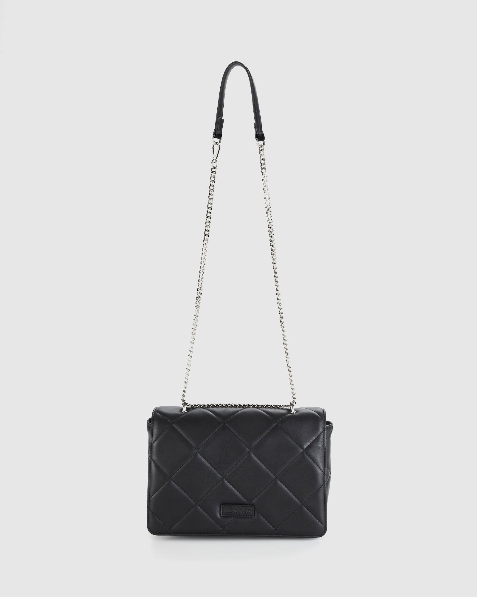Urban Status black shoulder bag, quilted with chain