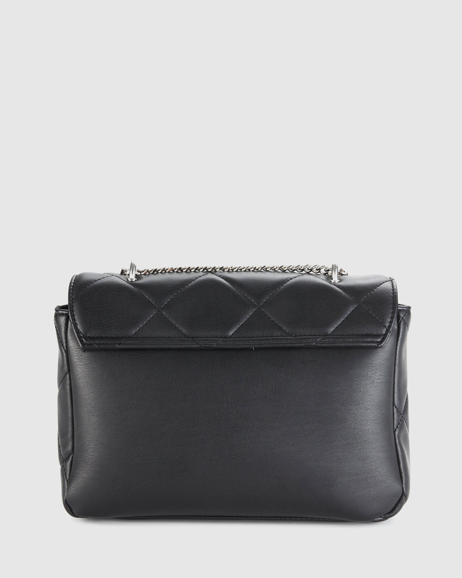 Urban Status black shoulder bag, quilted with chain new Zealand