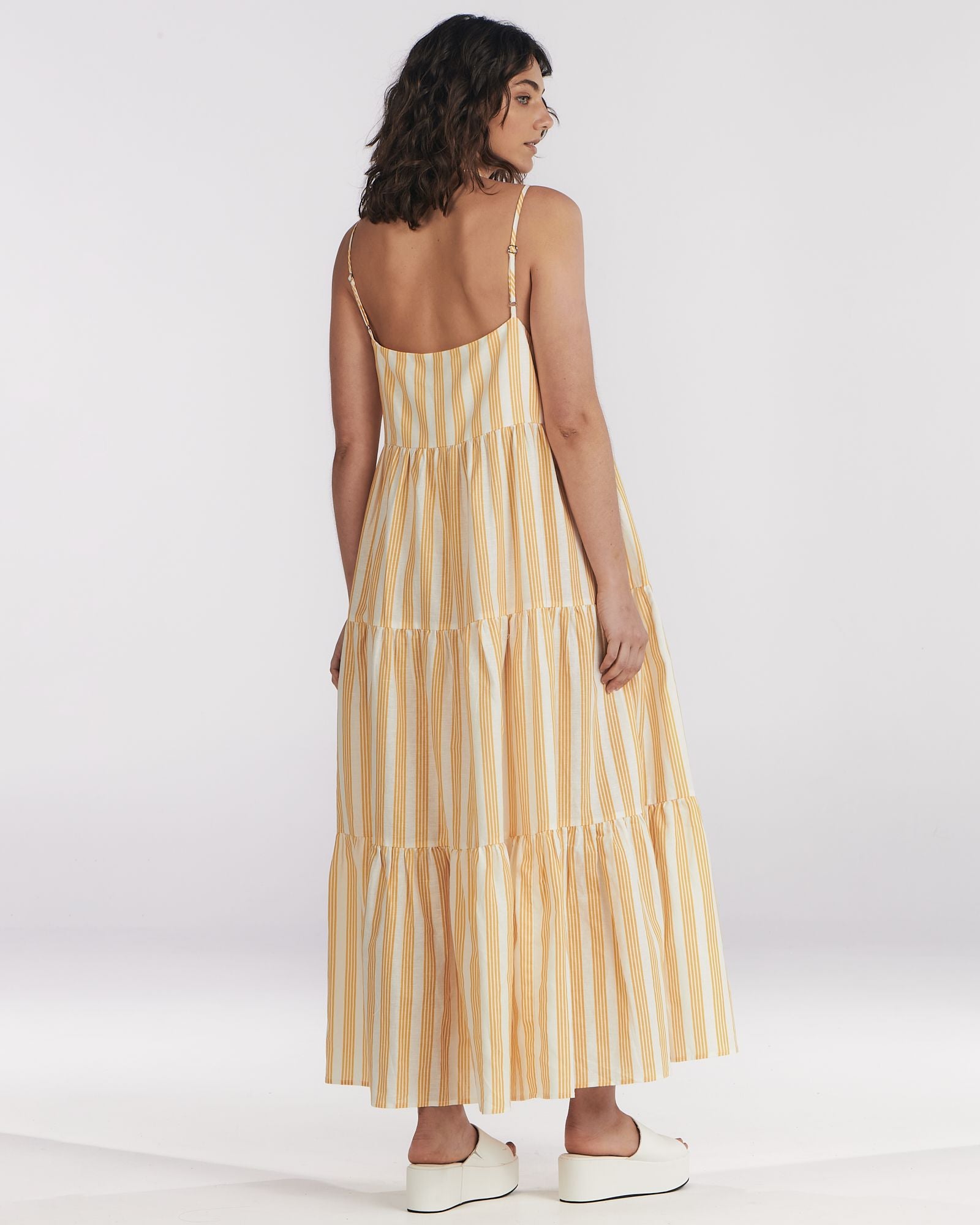 Charlie Holiday maxi dress, cotton and linen blend