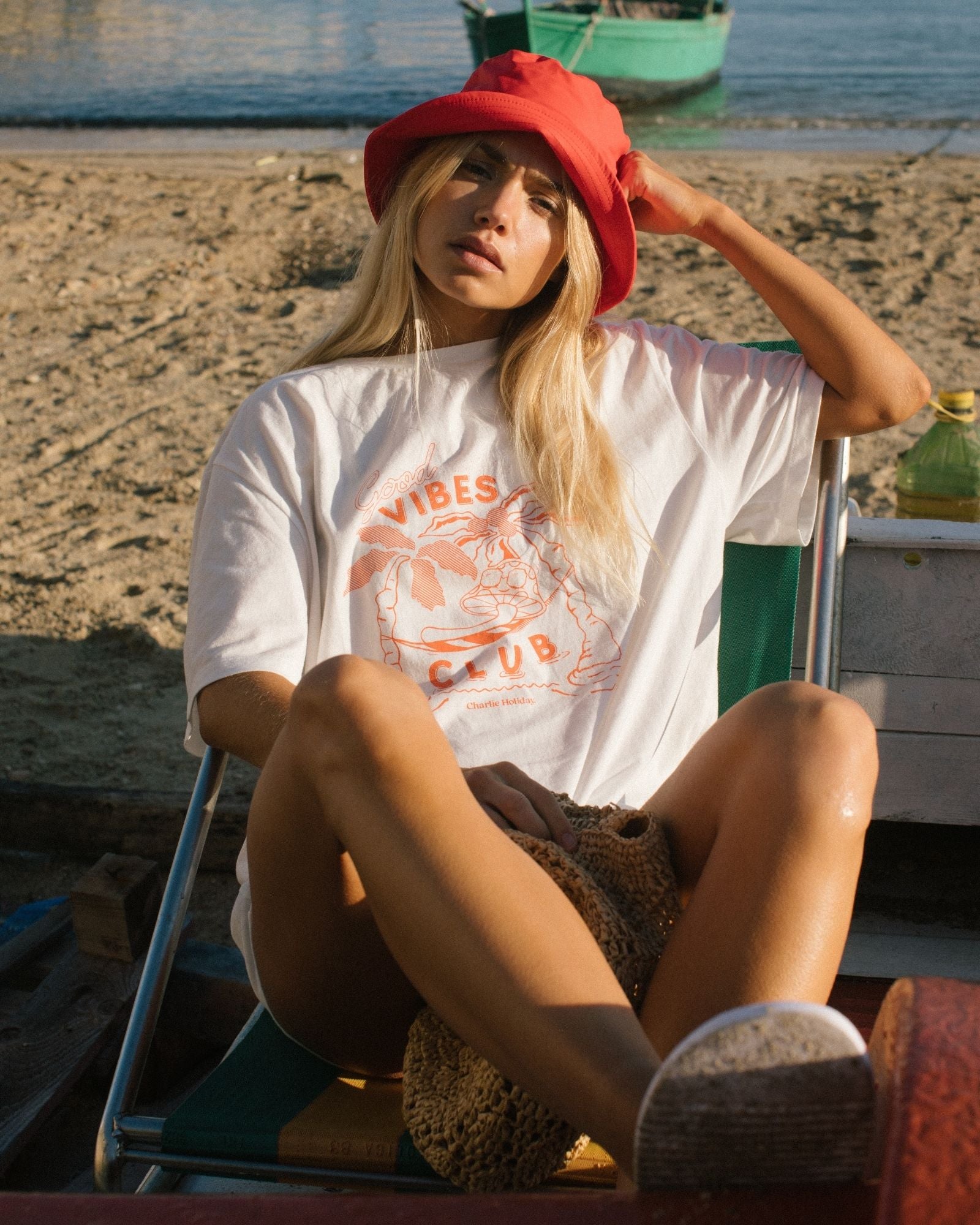 Charlie Holiday tee cotton with graphic design