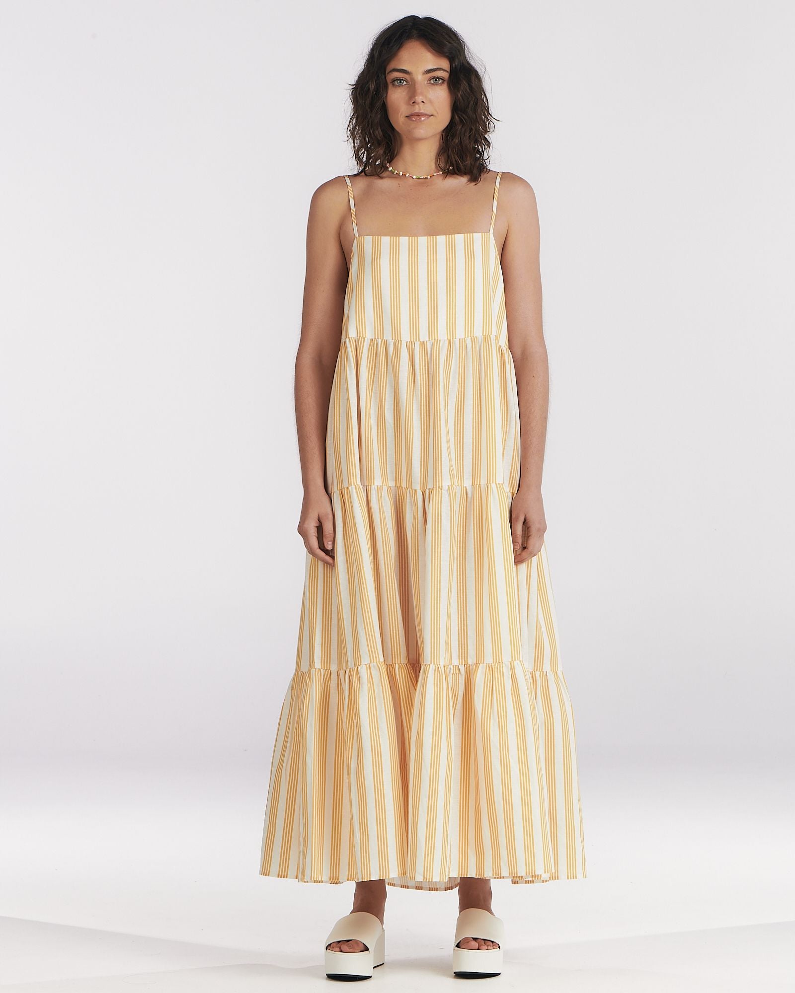 Charlie Holiday maxi dress, cotton and linen blend