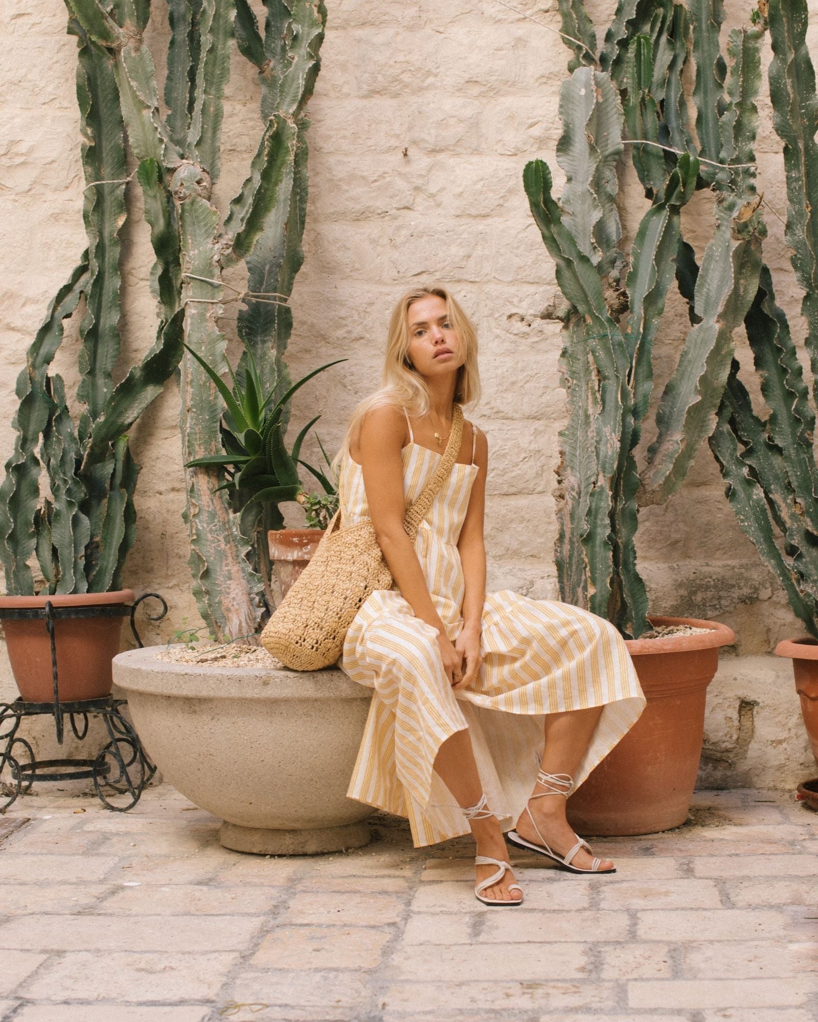 Charlie Holiday maxi dress, cotton and linen blend new zealand