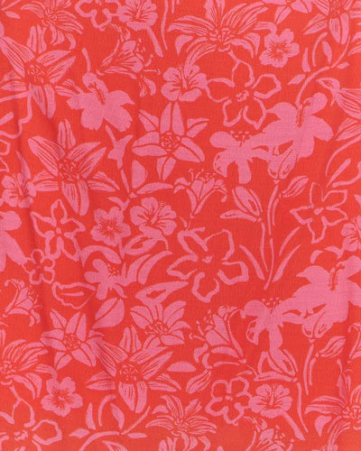 Charlie holiday red patterned mini dress