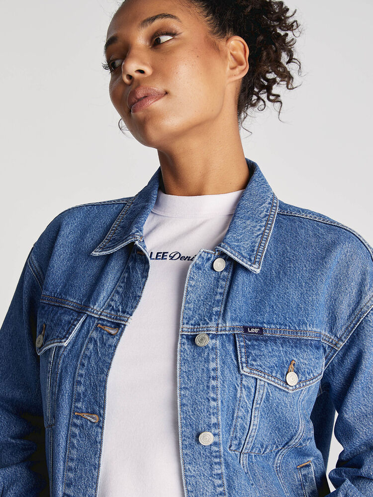 Lee Denim blue baggy signature jacket