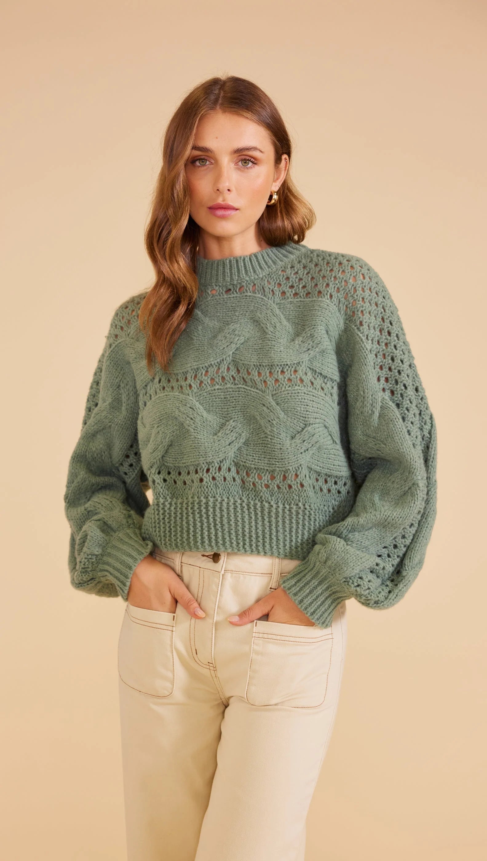 Enerson knit jumper slight cropped