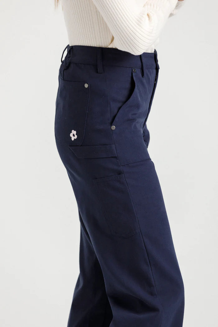 Navy blue womens pants from Thing Thing