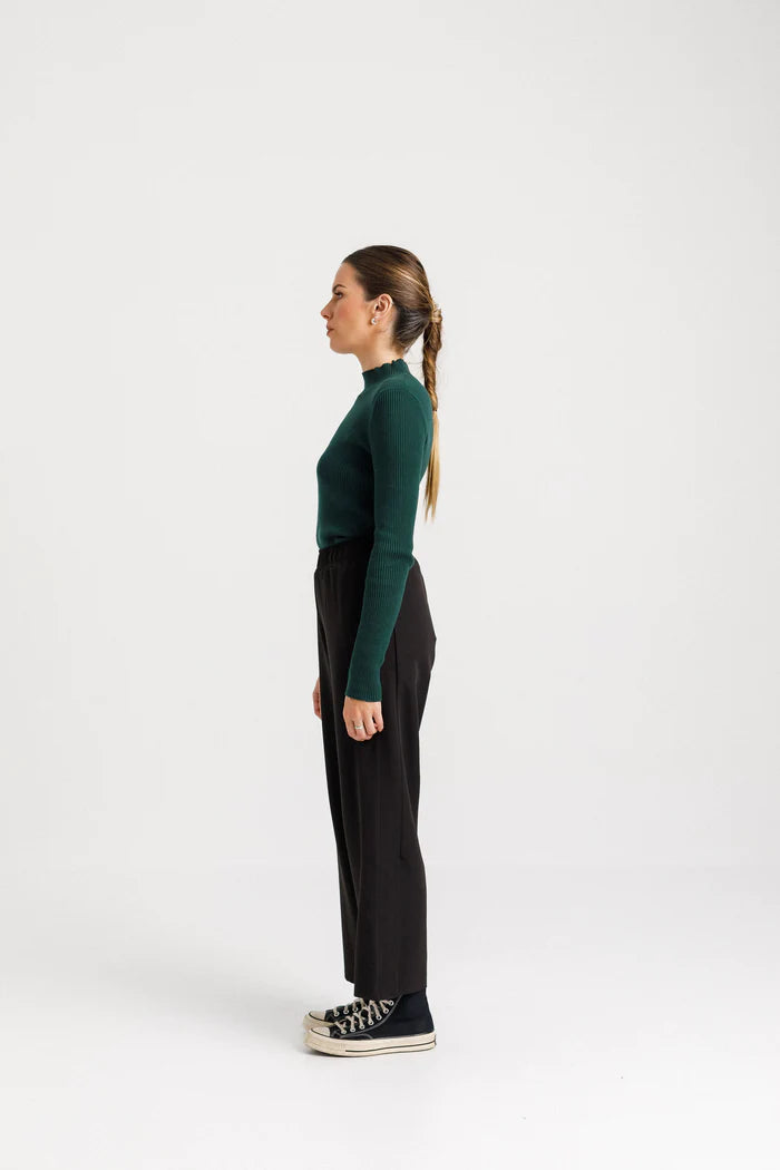 long sleeve ribbed top New Zealand