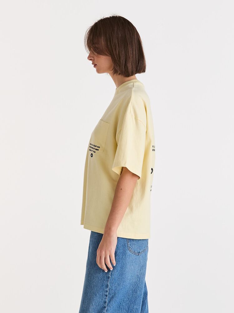 woman's teeshirt, cotton lemon spritz