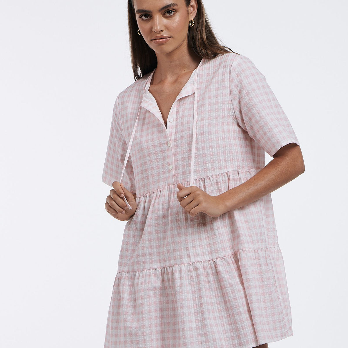 charlie holiday gingham dress Belle Holiday sienna
