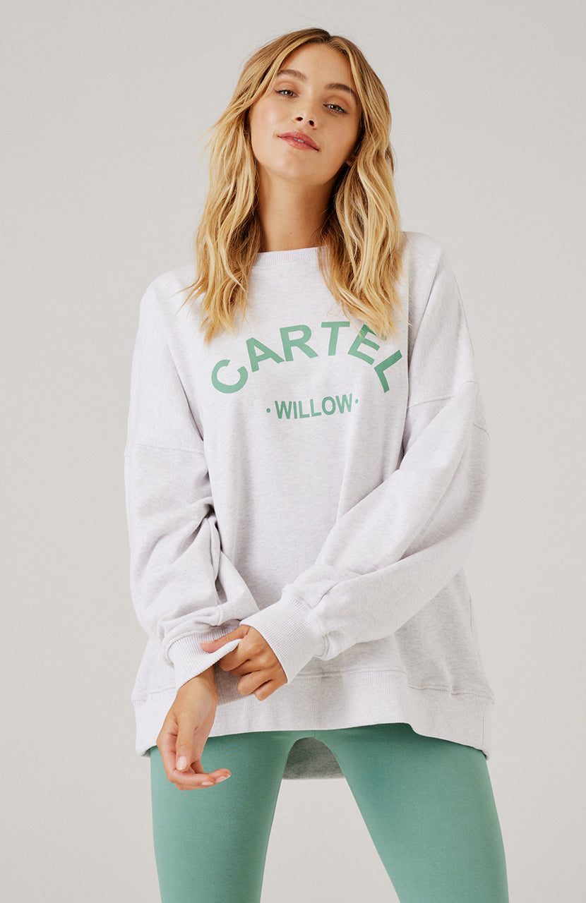 Oversized Piper Sweater from Cartel & Willow is a hip length, relaxed fit cotton sweater. 