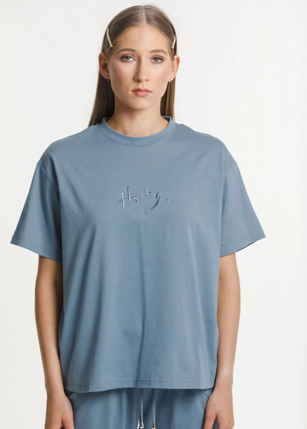 Cotton, loose fit boxy tee from Thing Thing