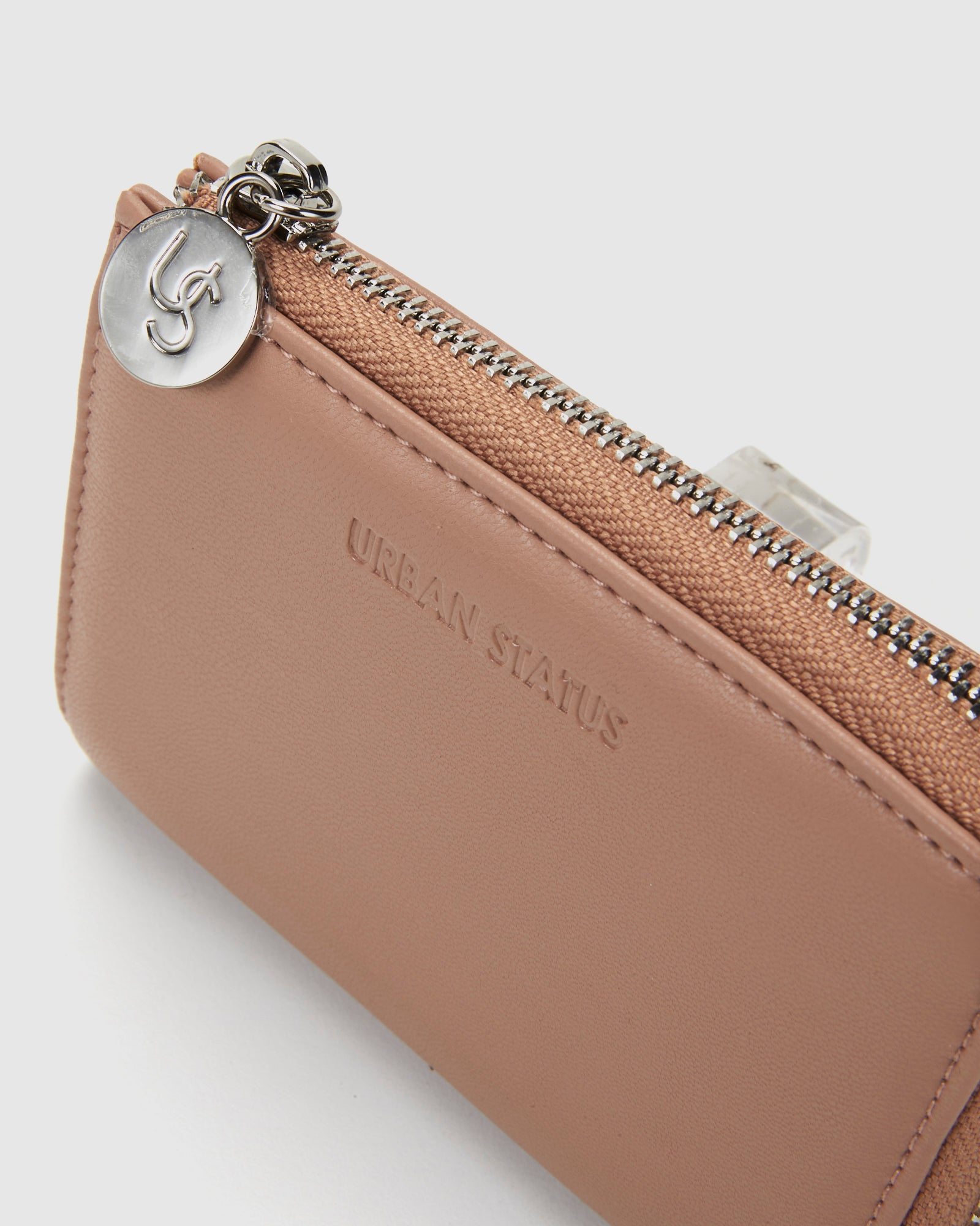 Xavier Wallet Nude, soft with zip New Zealand 