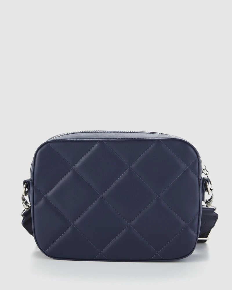 Navy blue Bond quilt bag from Urban Status, available in NZ