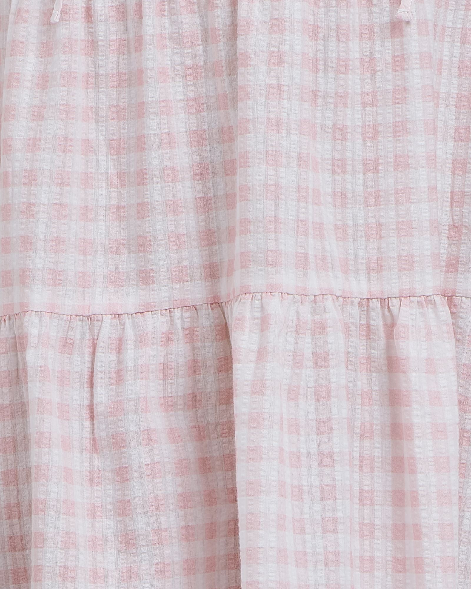 Charlie Holiday loose-fit mini dress is super cute in pink gingham