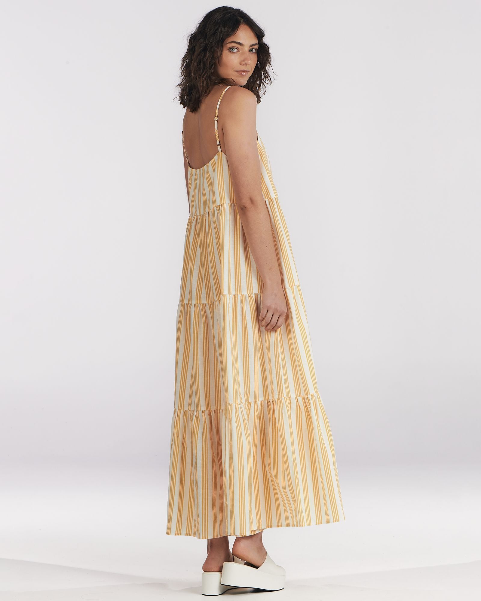 Charlie Holiday maxi dress, cotton and linen blend