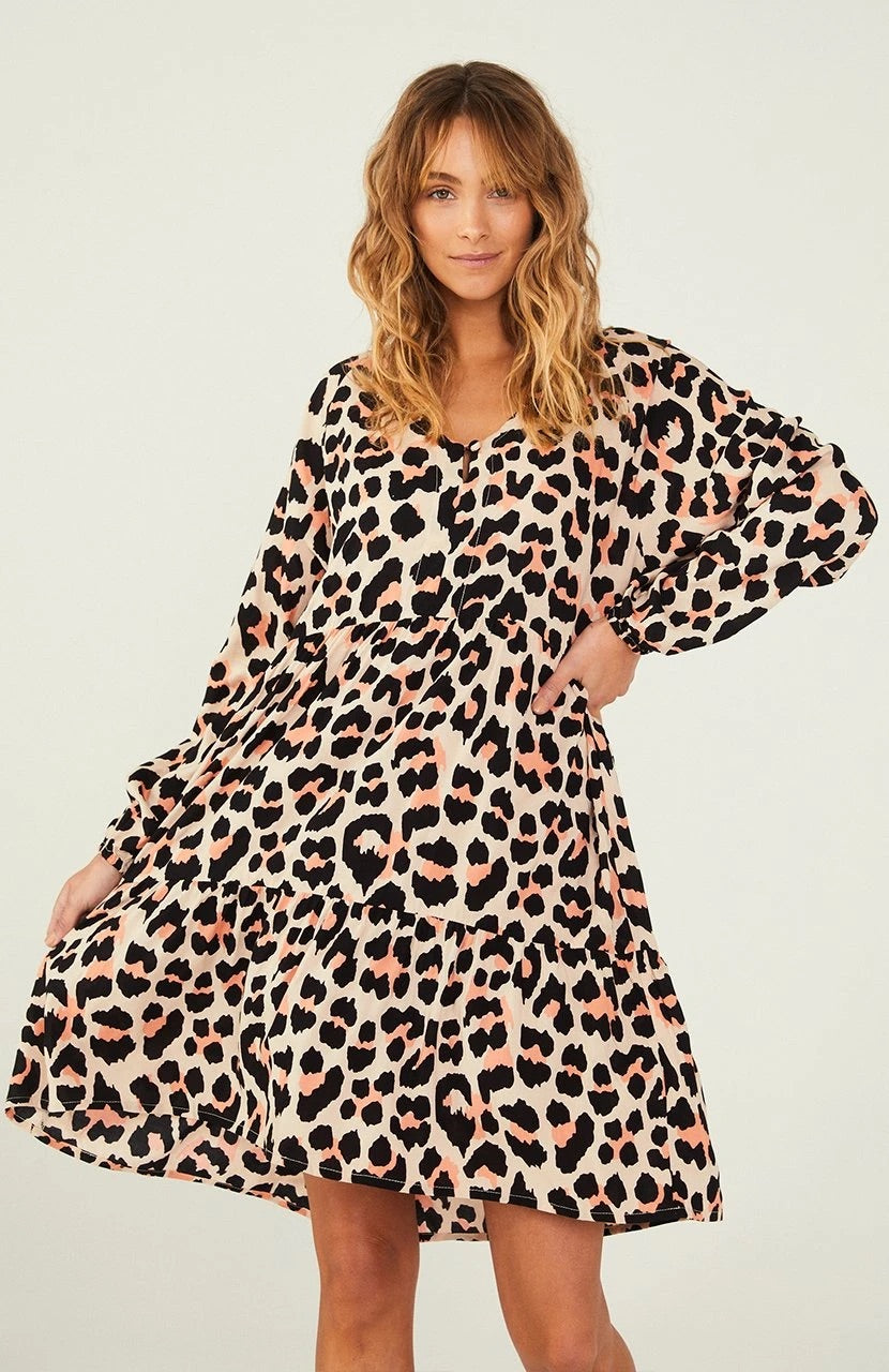 cartel and willow leopard print dress