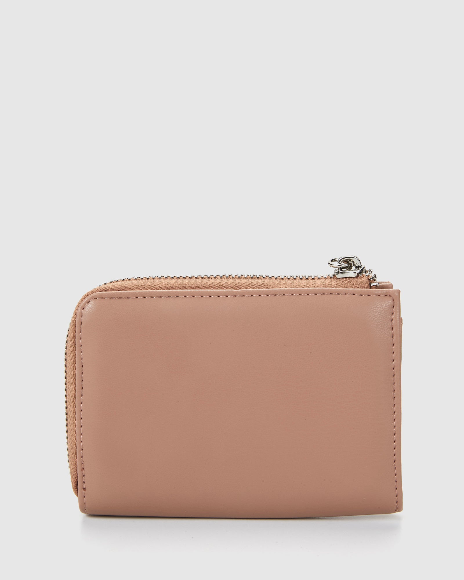 Xavier Wallet Nude, soft with zip New Zealand 