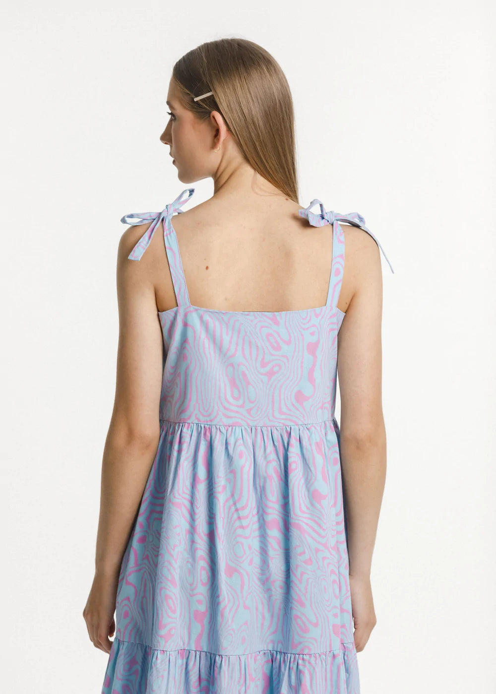 Thing Thing ziggy dress, cotton with straps light blue New Zealand